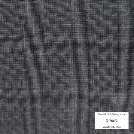D766/2 Vercelli VII - 95% Wool - Xám Caro